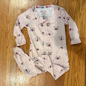 Magnetic Me Pink Floral Footie
